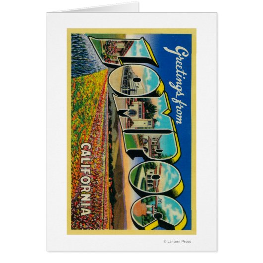 Lompoc, California - Large Letter Scenes Cards (Front)