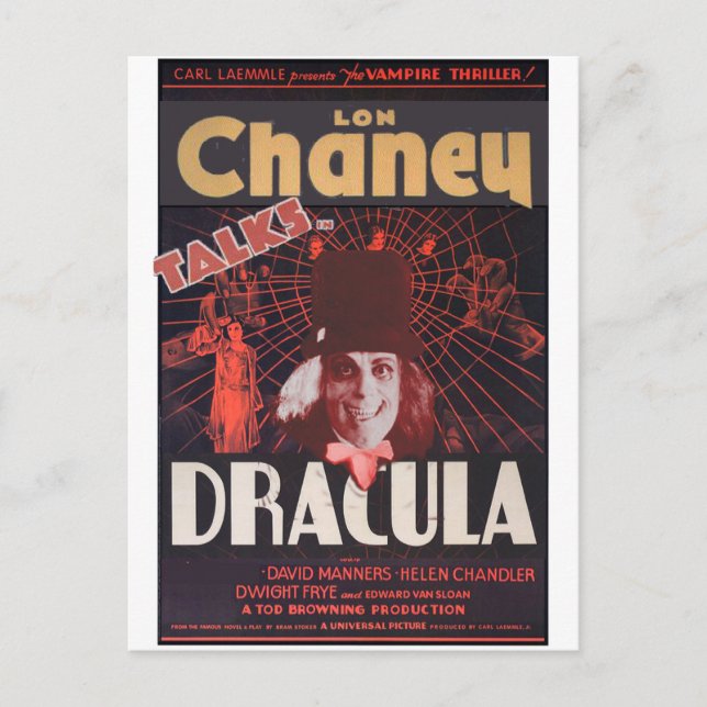 Lon Chaney as Dracula Postcard (Front)