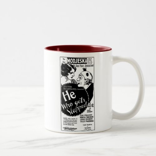 Lon Chaney Norma Shearer HE WHO GETS SLAPPED 1925 Two_Tone Coffee Mug