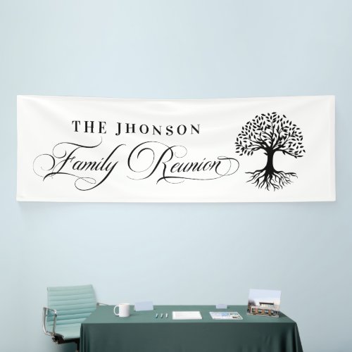 Lona Family Reunion tree backdrop