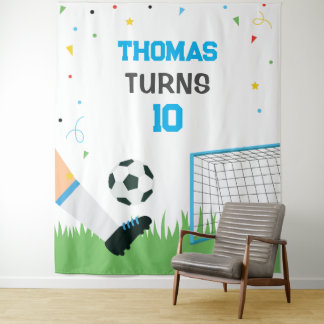 Lona Soccer Sport Birthday backdrop banner