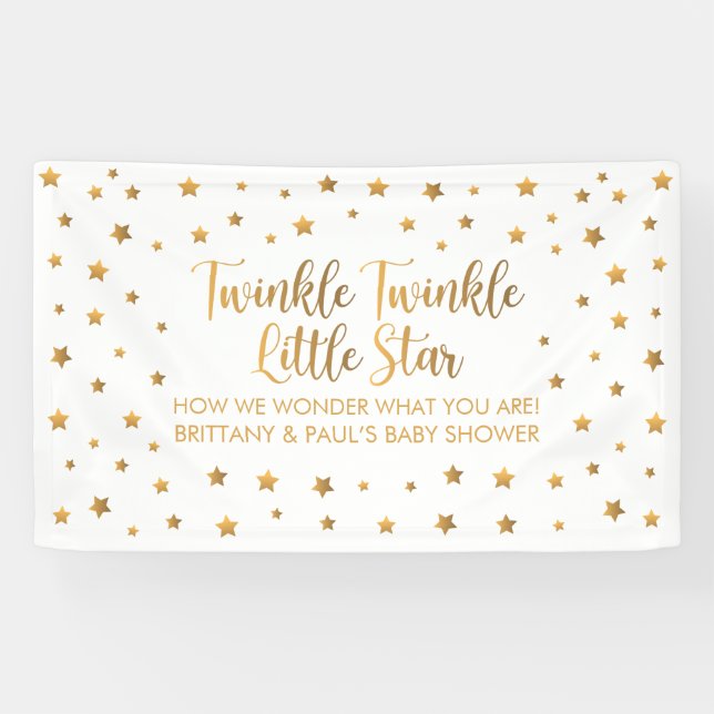 Lona Twinkle Twinkle Little Star Baby Shower sign (Horizontal)