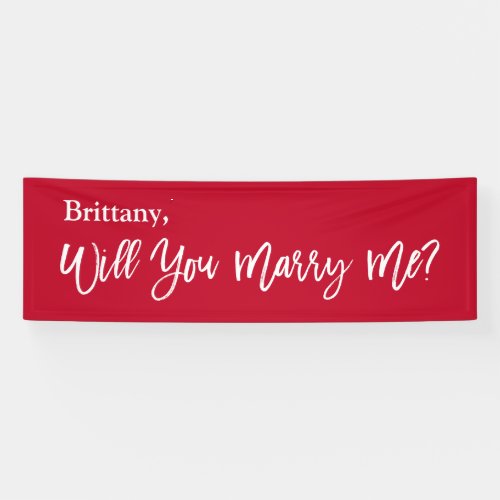 Lona  Will you Marry Me Proposal Sign banner 