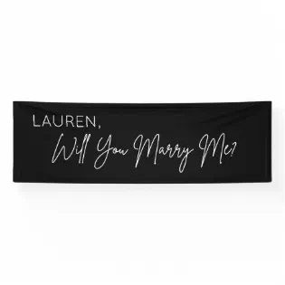 Lona  Will you Marry Me Proposal Sign banner backd
