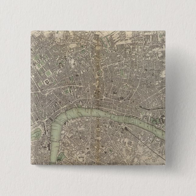 London 1843 pinback button (Front)