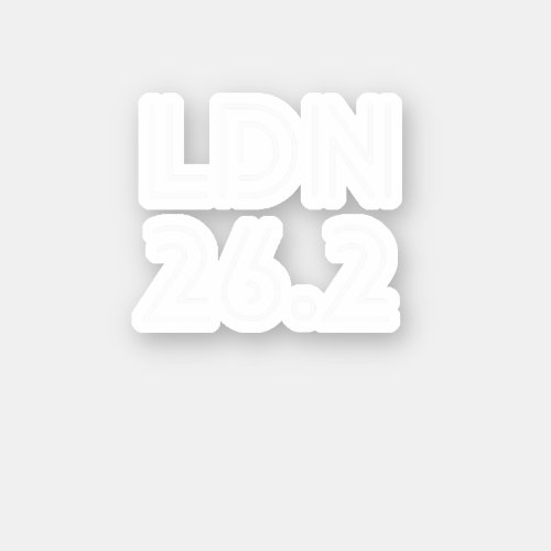London 262 Marathon  Sticker
