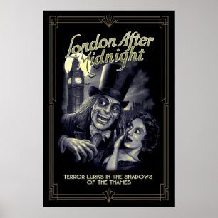 London After Midnight Vintage Horror Poster