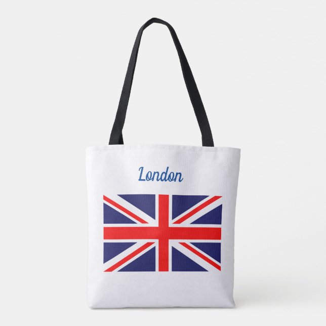London All-Over-Print Tote, Shoulder Tote Bag (Back)