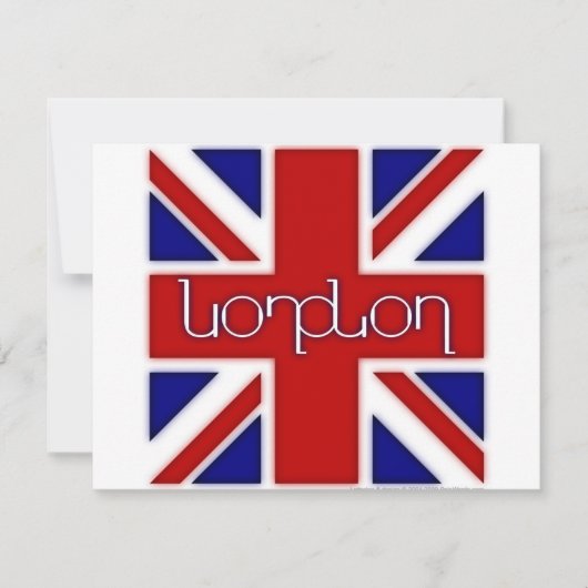 'London' ambigram on UK flag (Front)