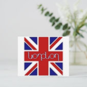 'London' ambigram on UK flag (Standing Front)