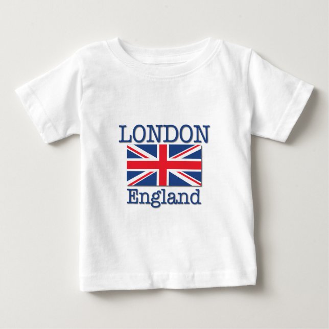 London and Union Jack Baby T-Shirt (Front)