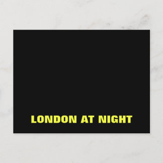 London At Night Postcard