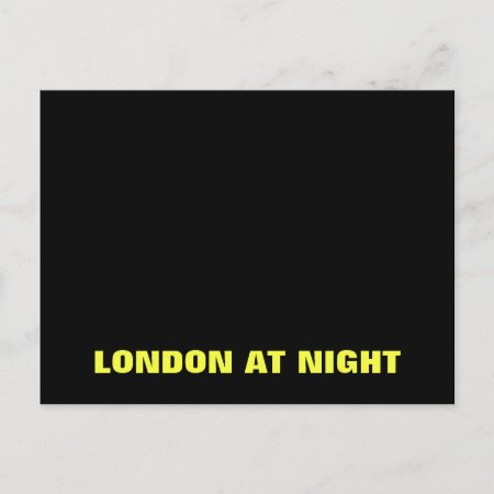 London At Night Postcard