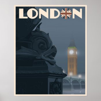 London At Night Poster by stevethomas at Zazzle