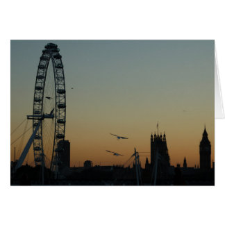 London at sunset cards