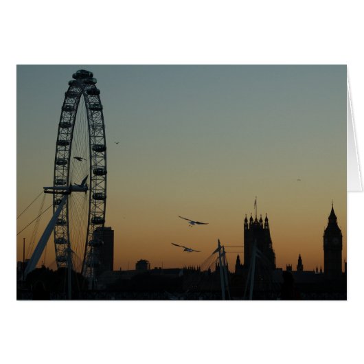London at sunset cards (Front Horizontal)