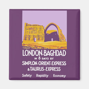 London - Baghdad Orient Express Magnet