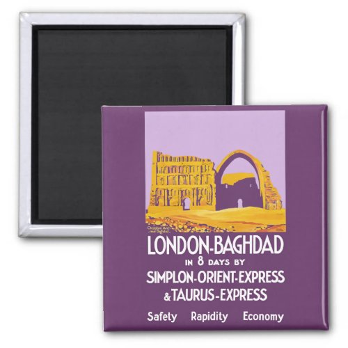 London _ Baghdad Orient Express Magnet