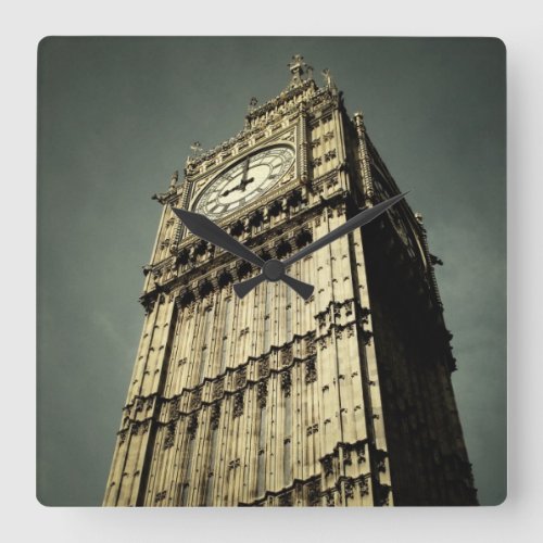 London _ Big Ben and Tower Square Wall Clock
