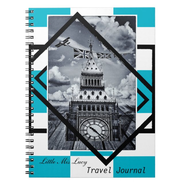 London, Big Ben Art, Travel Journal No1 (Notebook) (Front)