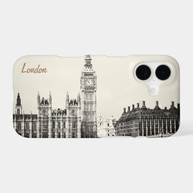 London, Big Ben, British Parliament - UK Case-Mate iPhone Case (Back (Horizontal))