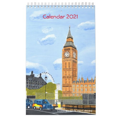 London Big Ben Calendar 2021