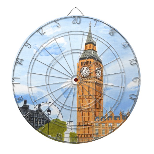 London Big Ben Dartboard (Front)
