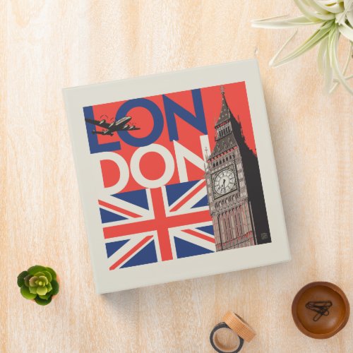 London Big Ben  England 3 Ring Binder