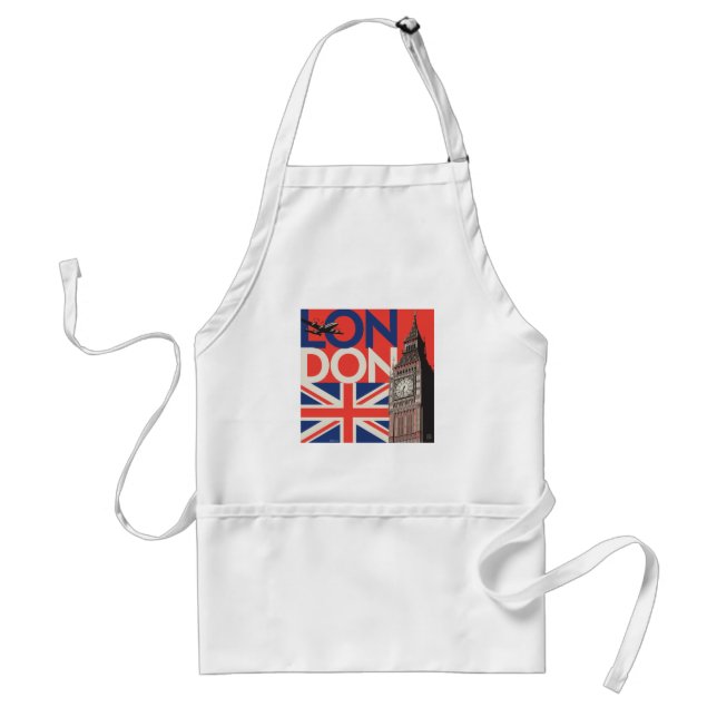London Big Ben | England Adult Apron (Front)