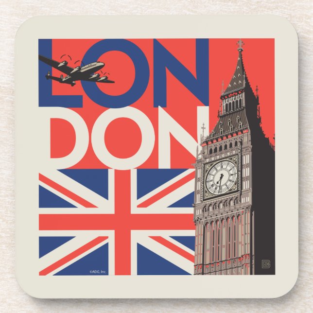 London Big Ben | England Beverage Coaster (Front)