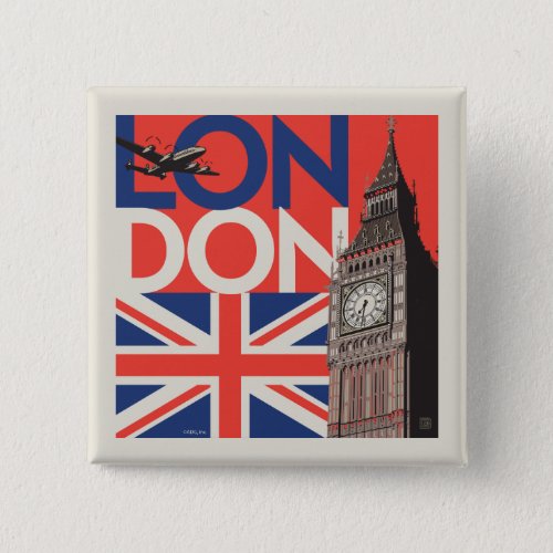 London Big Ben  England Button