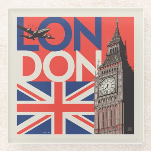 London Big Ben  England Glass Coaster