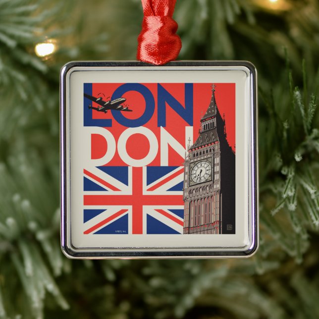 London Big Ben | England Metal Ornament (Tree)