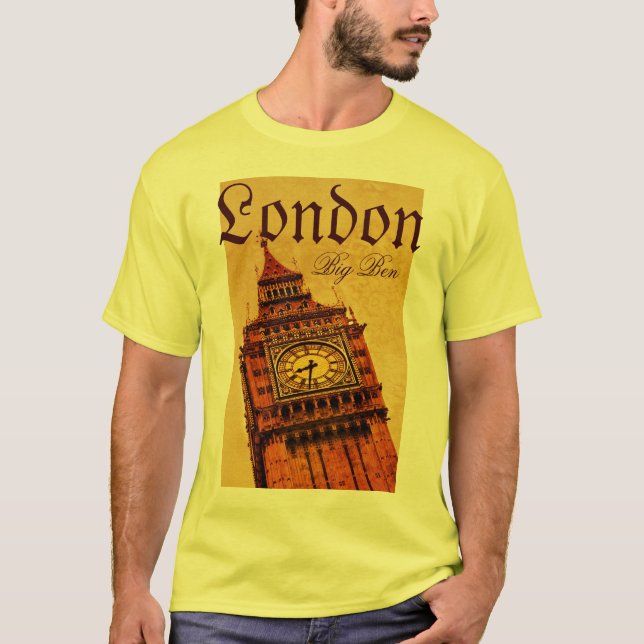 London, Big Ben grunge T-Shirt (Front)