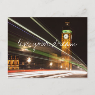 London Big Ben live your dream wanderlust travel Postcard