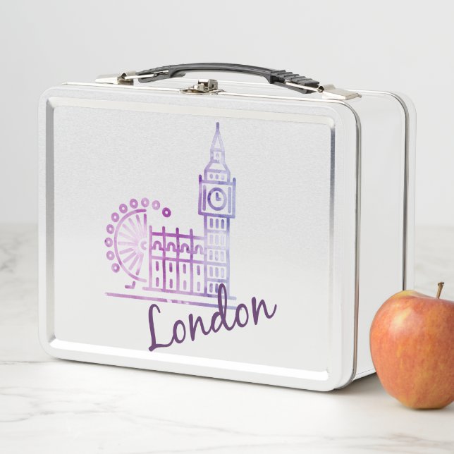 London Big Ben Lunch Box – Great Britain Metal  (In Situ)