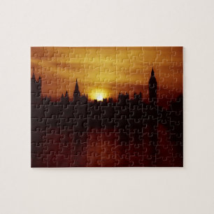 London - Big Ben - Parliament - Sunset - Puzzle