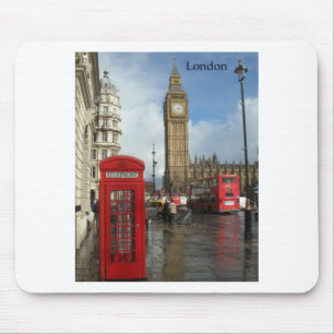 London Big Ben Phone box (by St.K) Mouse Pad