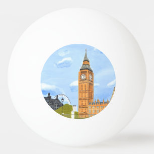 London Big Ben Ping Pong Ball