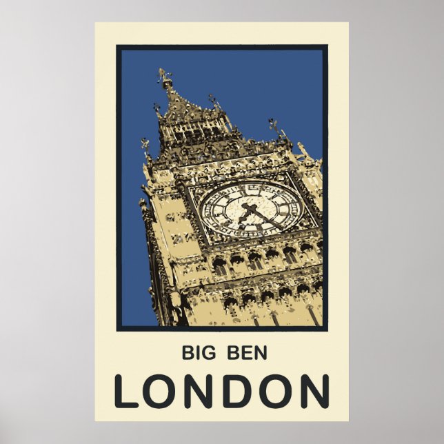 London Big Ben Poster (Front)