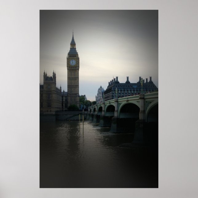 London - Big Ben - Thames - Poster (Front)