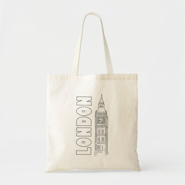 London - Big Ben Tote Bag (Front)