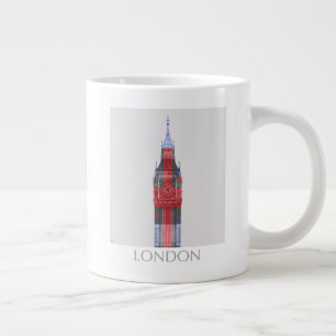 London Big Ben Union Jack Giant Coffee Mug