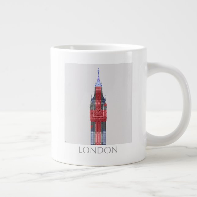 London Big Ben Union Jack Giant Coffee Mug (Right)