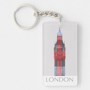 London Big Ben Union Jack Keychain