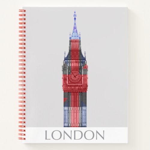 London Big Ben Union Jack Notebook