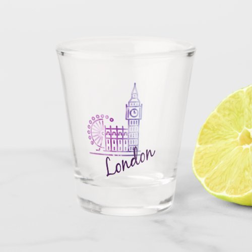 London Big Ben United Kingdom Shot Glass