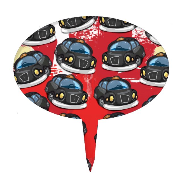 London Black Cab Cake Topper (Front)