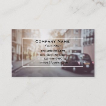 London Black Car Taxi Cab Business Card by bbourdages at Zazzle