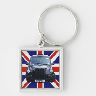 London Black Taxi Cab Keychain